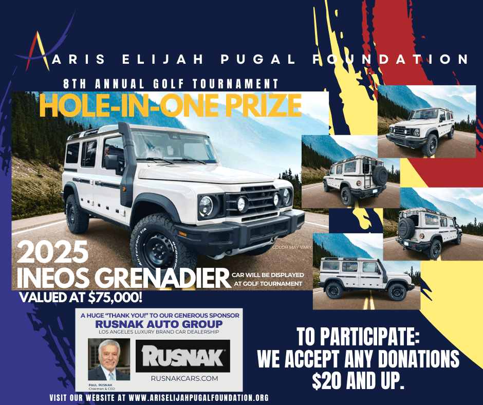 aris elijah pugal foundation golf tournament oct 2025
