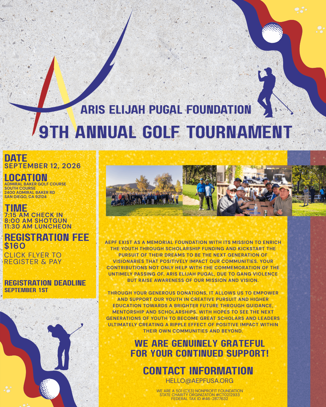 9th golf tournament